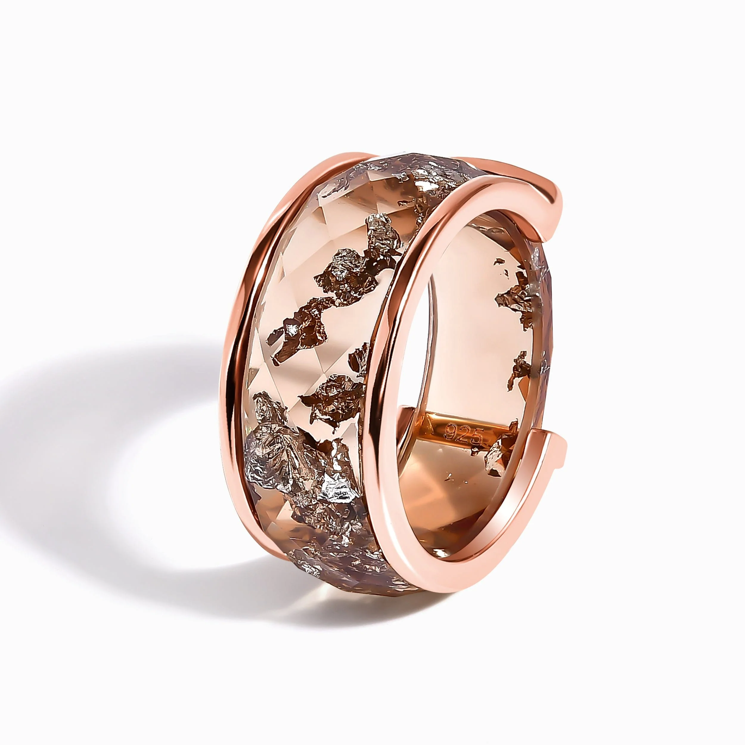 2-in-1 Resin Ring - Golden Amber - Image 15