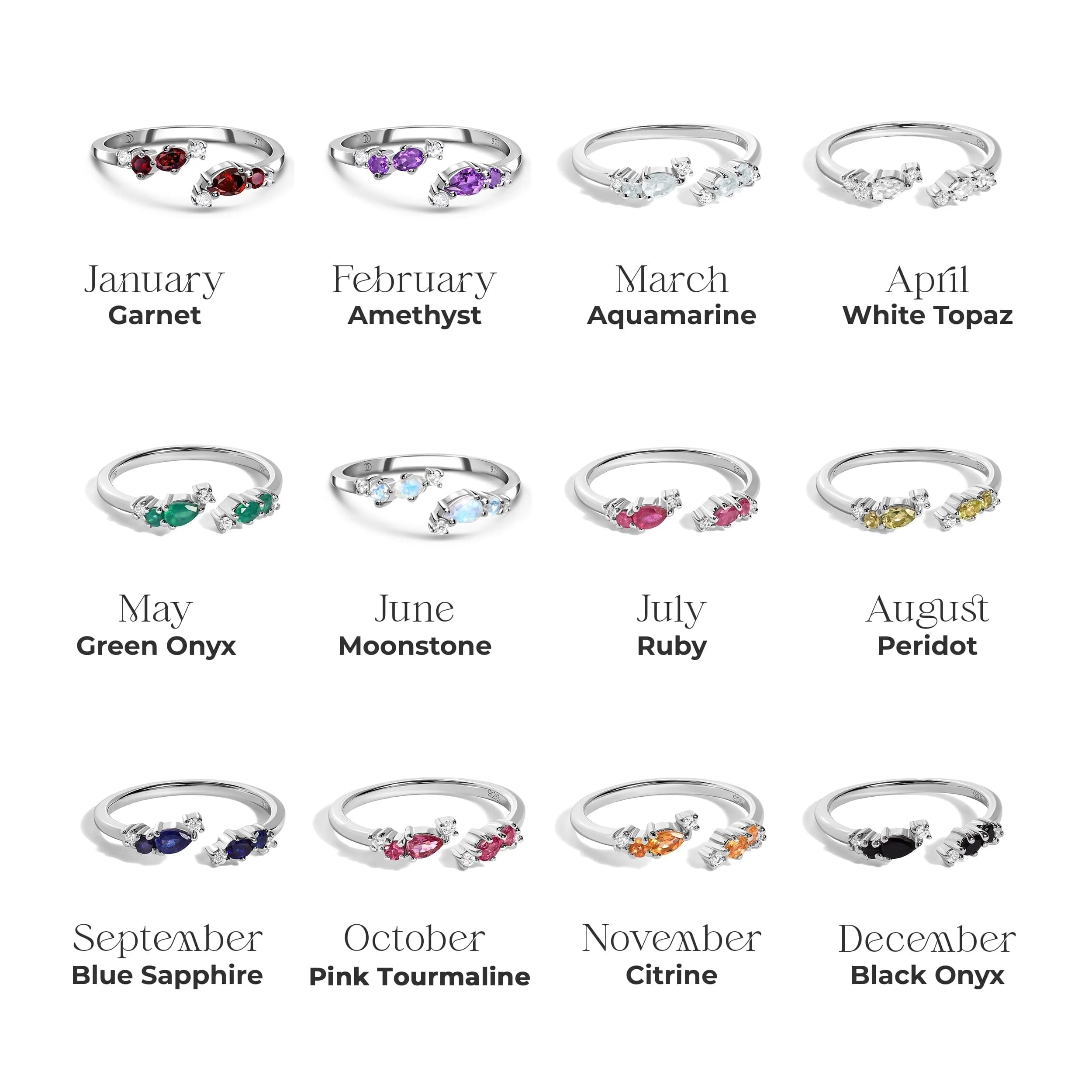 Adjustable Amethyst Ring Flourish - February Birthstone - Image 12