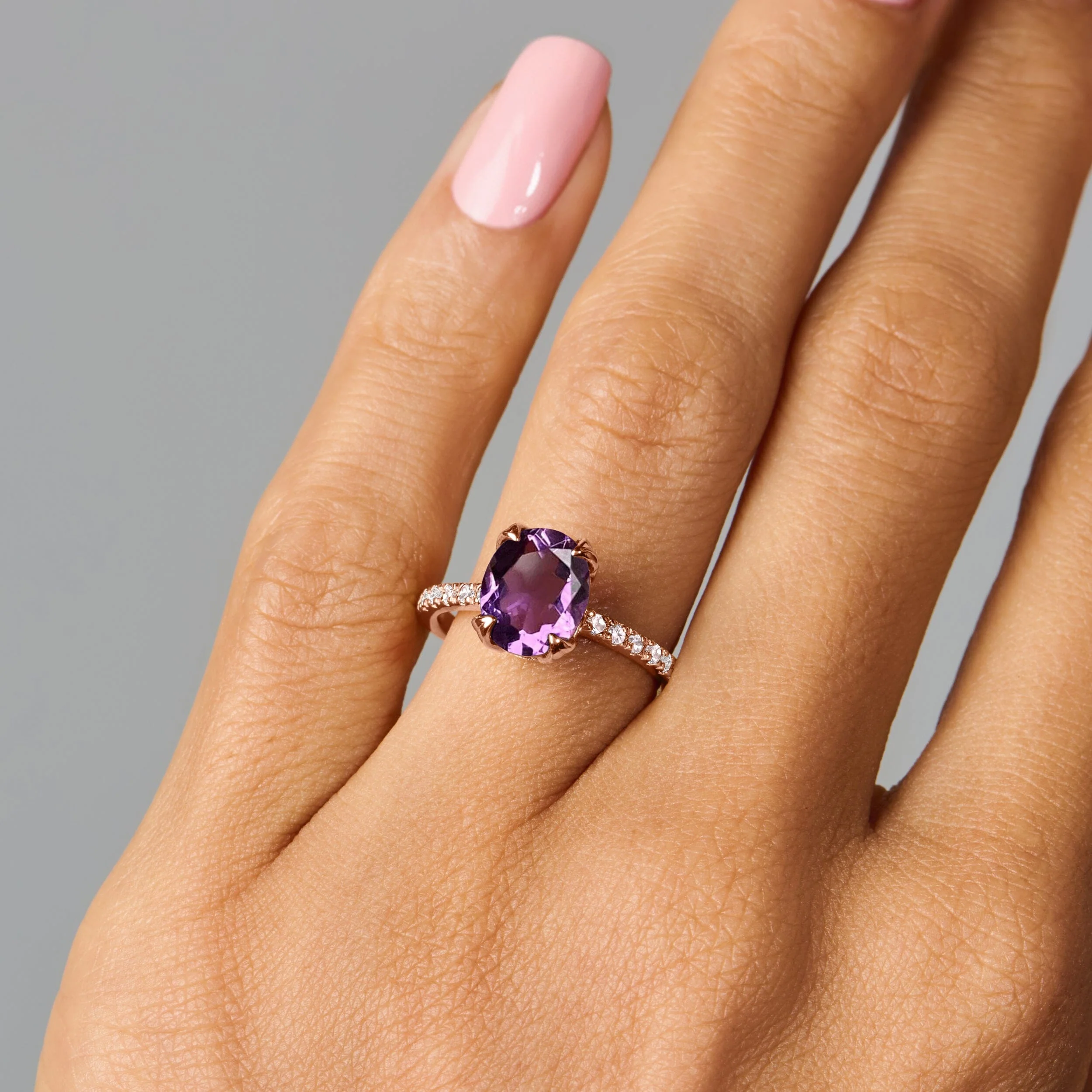 Amethyst Ring - Harlow - Image 5