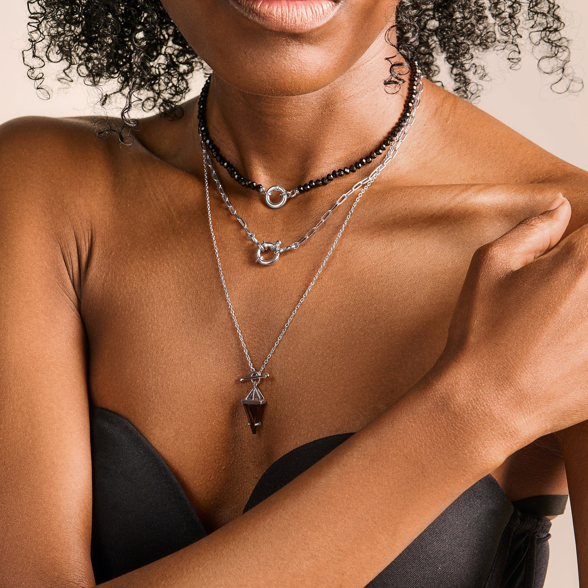 Smoky Quartz Necklace - Heroine T-Lock - Image 24
