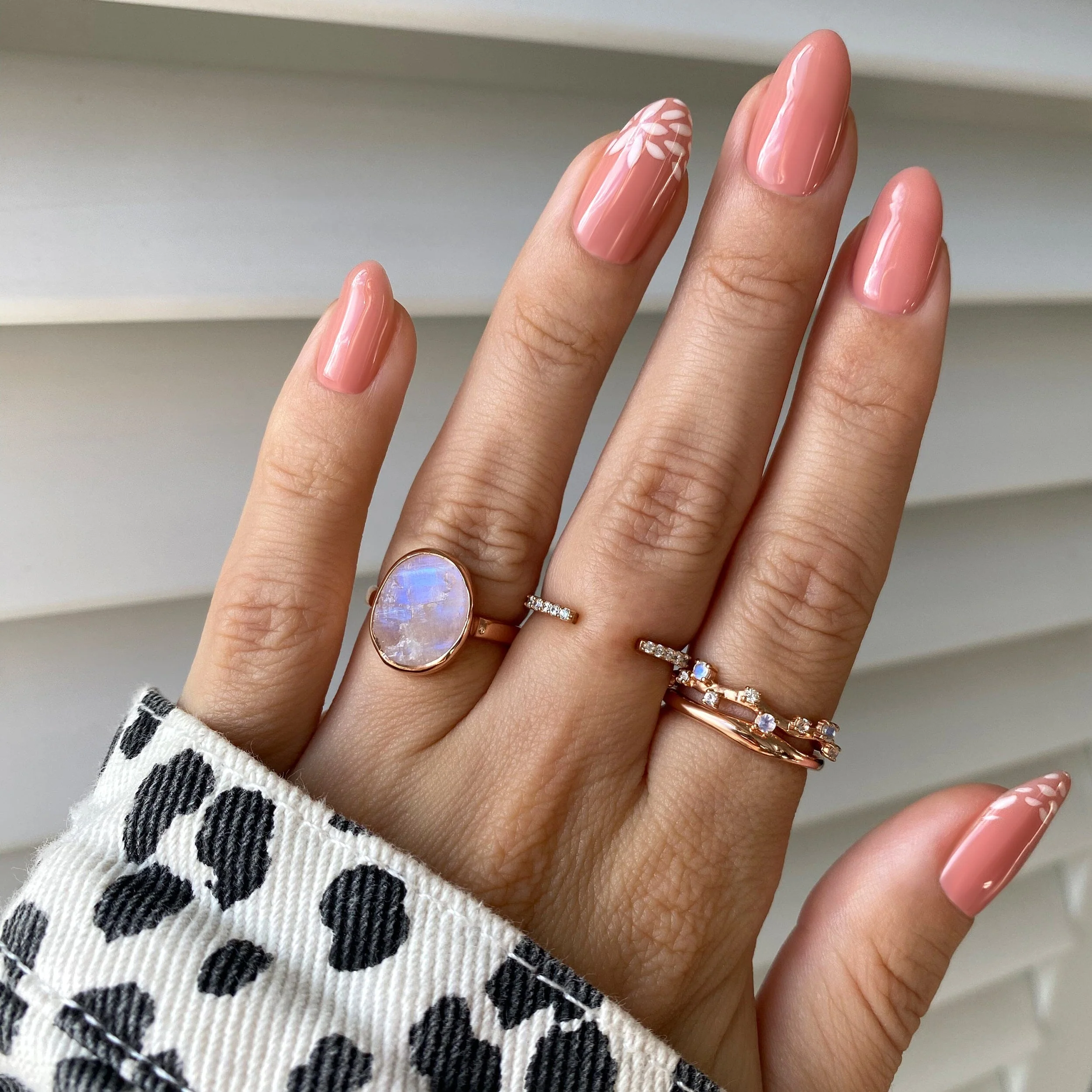 Raw Crystal Ring - Enfolded Moonstone - Image 15