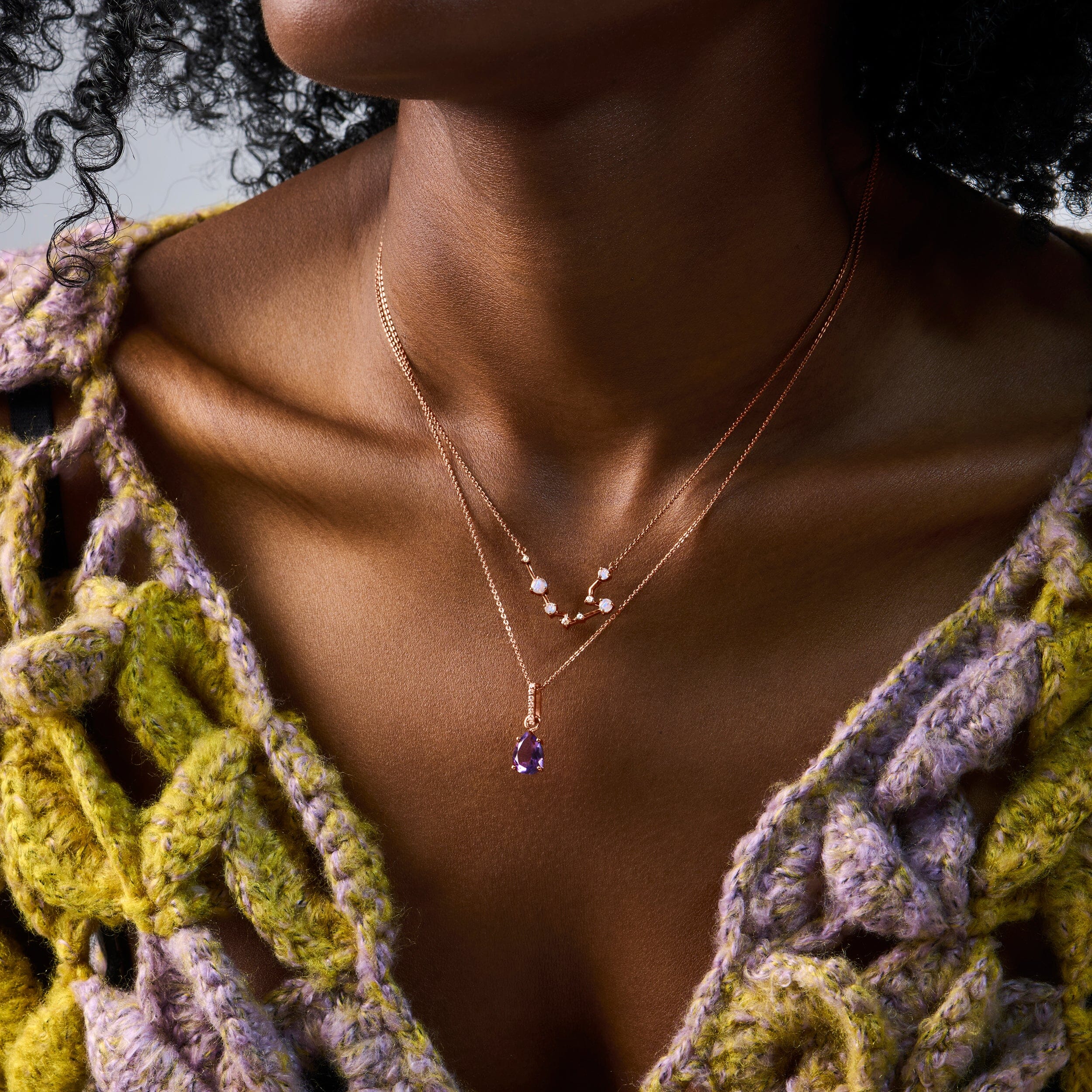 Amethyst Necklace Sway - February Birthstone - Image 10